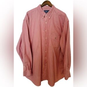 Ralph Lauren Button Up Red 3XLT 30” X 37”